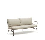 Bramant 2 seater steel sofa with mauve finish, 175.5 cm