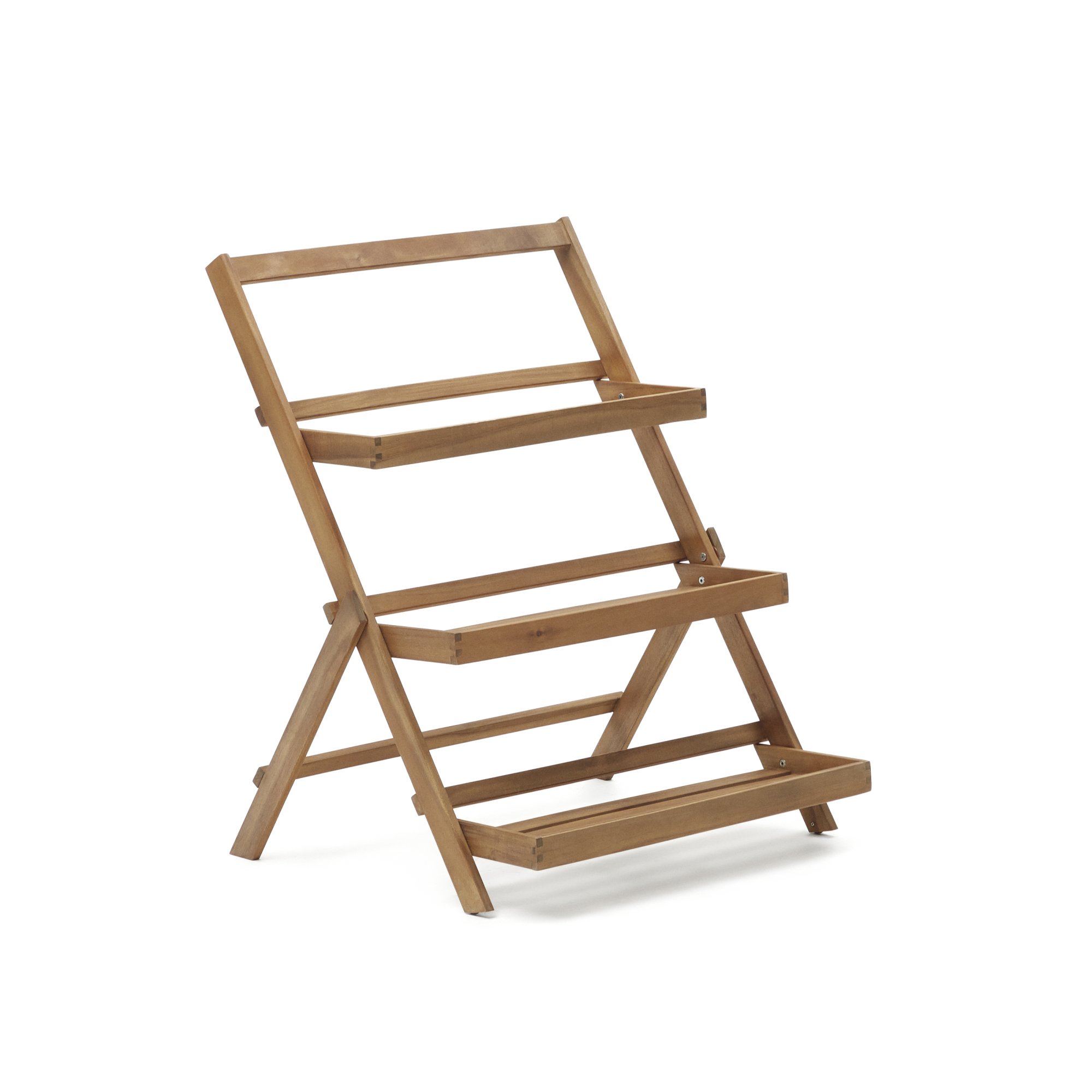 Victora outdoor shelving unit made from solid acacia wood, 70 x 85 cm