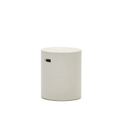 Reposapiés Aiguablava de cemento blanco Ø 37 cm