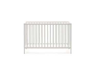 Cuna Shantal de madera maciza de haya acabado blanco 60 x 120 cm