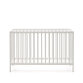 Shantal solid ash wood cot in white finish, 60 x 120 cm