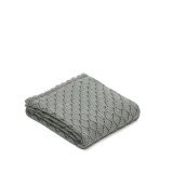 Ria green knitted blanket, 70 x 100 cm