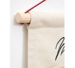 Calendrier de l'Avent Uarda 100% coton blanc avec broderies 56 x 65 cm