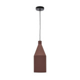 Suspension Peralta en métal peint terracotta Ø 15 cm