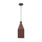 Peralta ceiling lamp in metal with a terractotta painted finish, Ø 15 cm