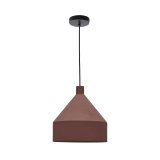 Peralta ceiling lamp in metal with a terractotta painted finish, Ø 30 cm