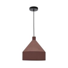 Peralta plafondlamp in metaal met terractotta geschilderde afwerking, Ø 30 cm