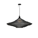 Metal Makai ceiling lamp with black finish Ø 87 cm