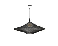 Lámpara de techo Makai de metal con acabado negro Ø 87 cm