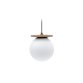 Malachi ceiling lamp with glazed glass and travertine stone