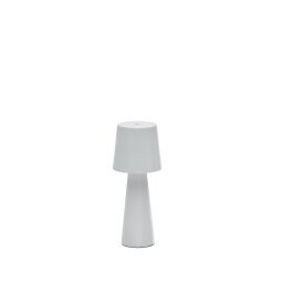DE_Lampe de table petit format Arenys en métal peint blanc