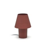 DE_Lampe de table Canapost en métal peint terracotta