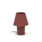 Lampe de table Canapost en métal peint terracotta