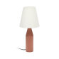 Lampe de table Boada en métal peint terracotta