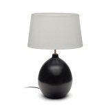 Lampe de table Foixa en métal avec finition noire