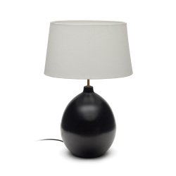 DE_Lampe de table Foixa en métal avec finition noire