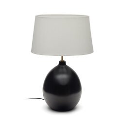 Foixa metal table lamp in black finish