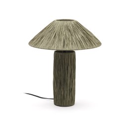 DE_Lampe de table Samse en raphia vert