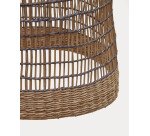 Pantalla para lámpara de techo Casavells fibras naturales acabado natural y azul Ø 35 cm