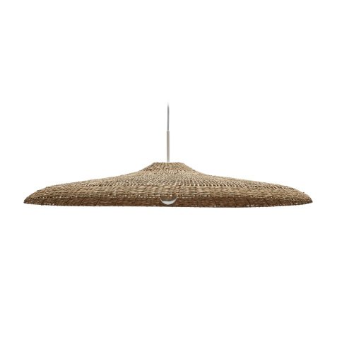 Cruilles natural fiber ceiling lamp shade in a natural finish, Ø 100 cm