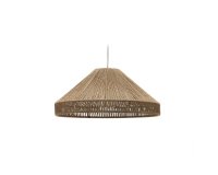 Pantalla para lámpara de techo Pontos de yute con acabado natural Ø 45 cm