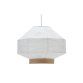 Hila ceiling lamp screen in white paper with natural wood veneer Ø 55 cm