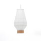 Lampenkap voor Hila-plafondlamp van wit papier en natuurlijk houtfineer Ø 30 cm