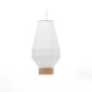 Hila ceiling lamp screen in white paper with natural wood veneer Ø 30 cm