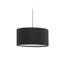 Abat-jour pour suspension Santana noir avec diffuseur blanc Ø 40 cm