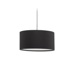 Pantalla para lámpara de techo Santana negro con difusor blanco Ø 40 cm