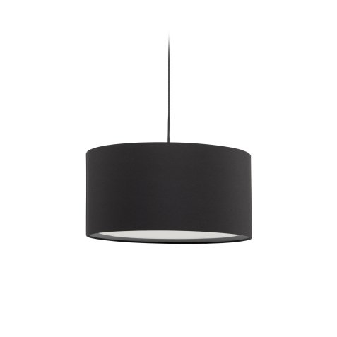 DE_Abat-jour pour suspension Santana noir avec diffuseur blanc Ø 40 cm