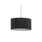 Santana ceiling lamp shade in black with white diffuser, Ø 40 cm