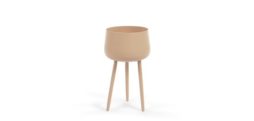 Macetero Apia de metal beige Ø 15 cm