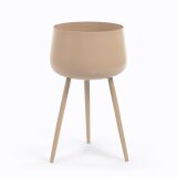 Apia beige metal plant pot stand Ø 18 cm