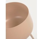Macetero Apia de metal beige Ø 18 cm