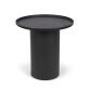 Fleksa round side table in black metal Ø 45 cm