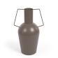 Bellabel vase in dark brown metal 43 cm