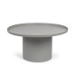 Table d'appoint ronde Fleksa en métal gris Ø 72cm