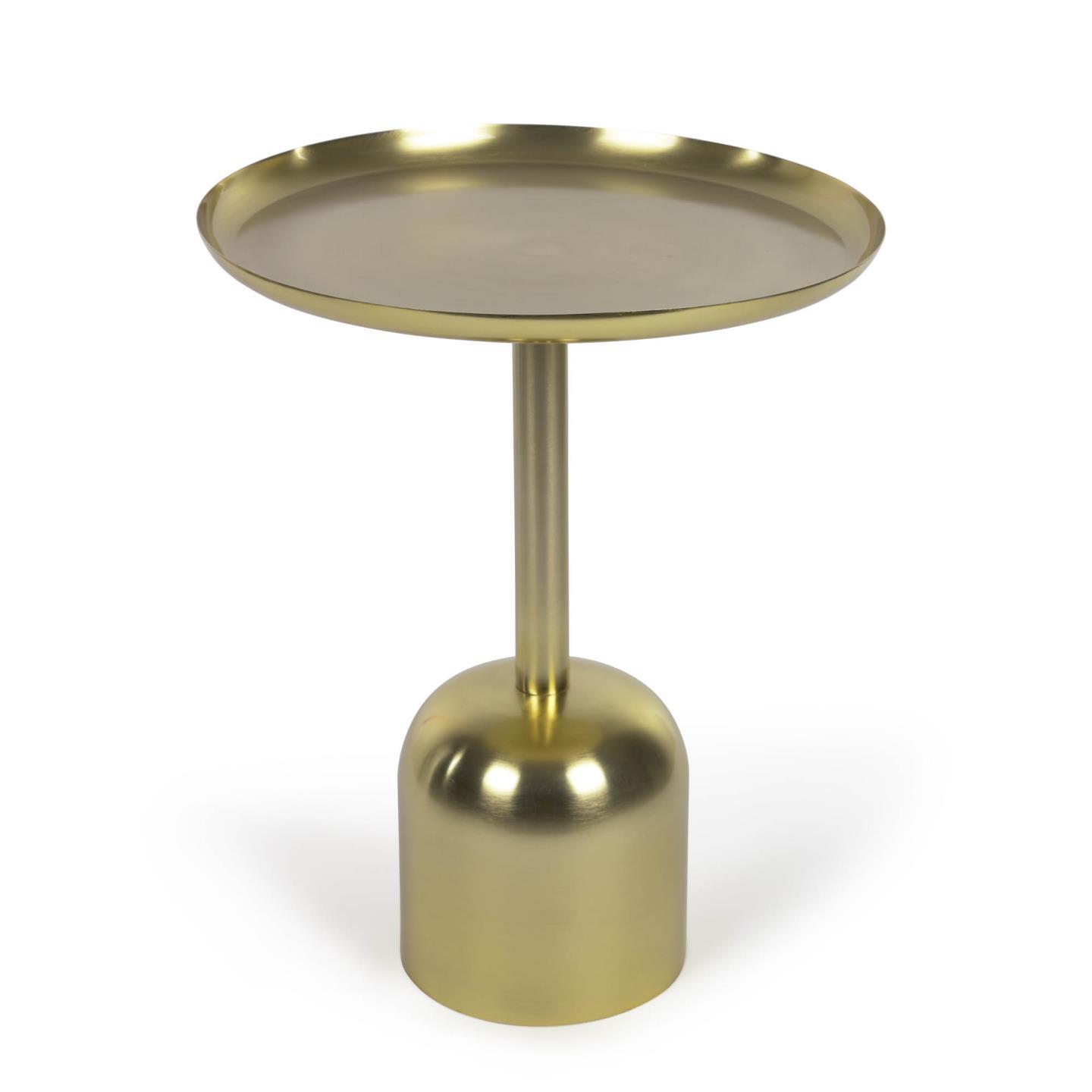 Adaluz side table in gold-coloured metal Ø 37 cm