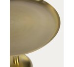 Table d'appoint ronde Adaluz en métal doré Ø 37 cm