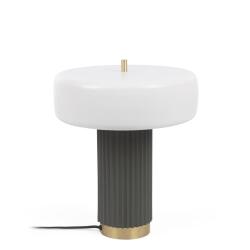 Lampe Serenella en métal peint blanc et vert