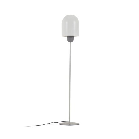 Brittany floor lamp in metal with white and grey painted finish