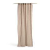 Marja cotton and linen curtain in beige 140 x 270 cm