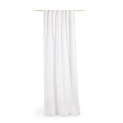 Marja cotton and linen curtain in white 140 x 270 cm