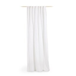 Marja cotton and linen curtain in white 140 x 270 cm