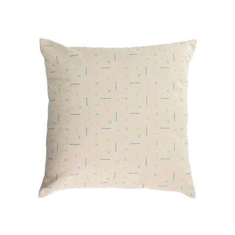 DE_Housse de coussin Zale 100% coton multicolore 45 x 45 cm