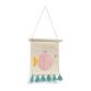 DE_Tapis mural Delmare 100% coton poisson multicolore 25 x 25 cm