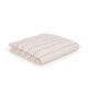 Avidal 100% cotton blanket in white with terracotta stripes 70 x 70 cm