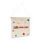 Wandkleed Nerta 100% katoen 'little man cave' multicolour 35 x 45 cm