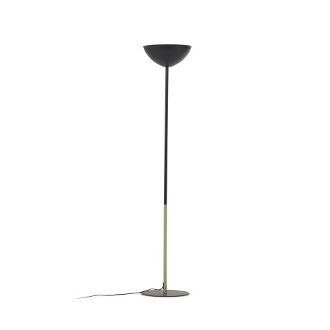 Eglantina floor lamp in metal with black painted finish